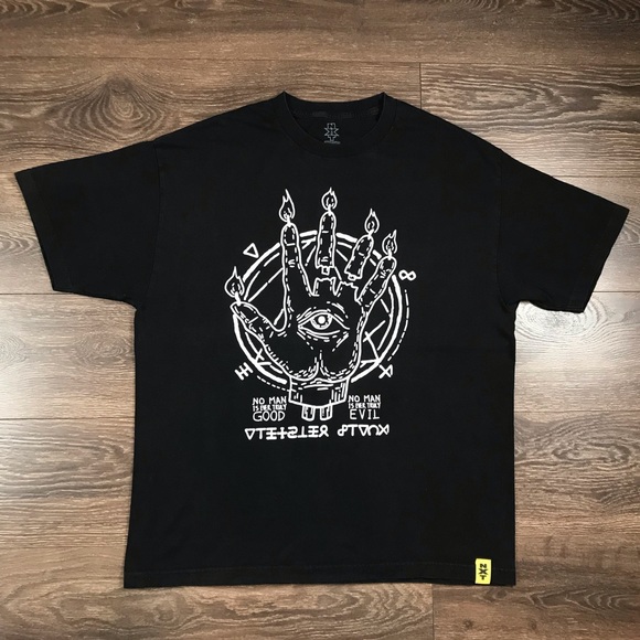 WWE NXT Authentic Aleister Black Pro Wrestling Fade To Black Men’s Wicked Shirt - Picture 1 of 7